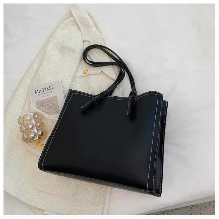 Classic Double-Handle Commuter Shoulder Bag