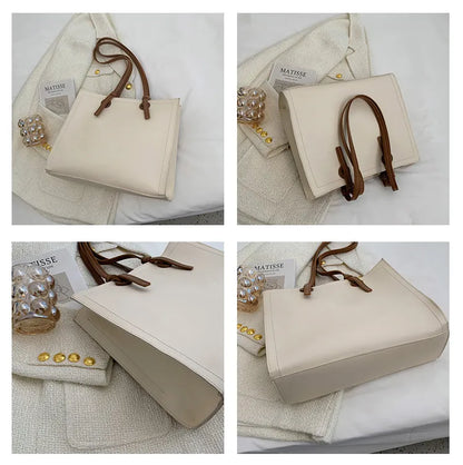 Classic Double-Handle Commuter Shoulder Bag
